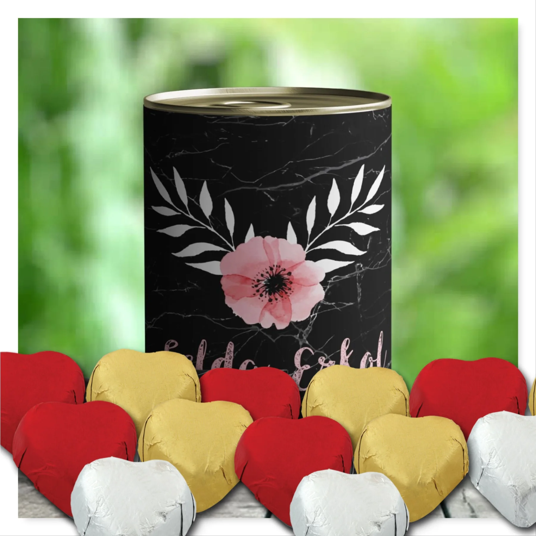 

Personalized Marble Themed Hearted Mabel Chocolate-14