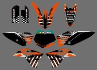 0534 motorcycle customizable graphics background decal sticker set for ktm sx 65 sx65 65sx 2009 2010 2011 2012 gift