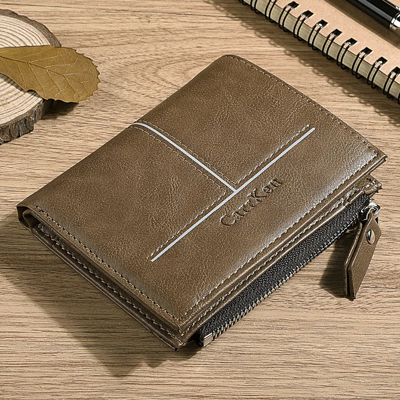 Роскошный брендовый модный мужской кошелек известный кожаный держатель для карт