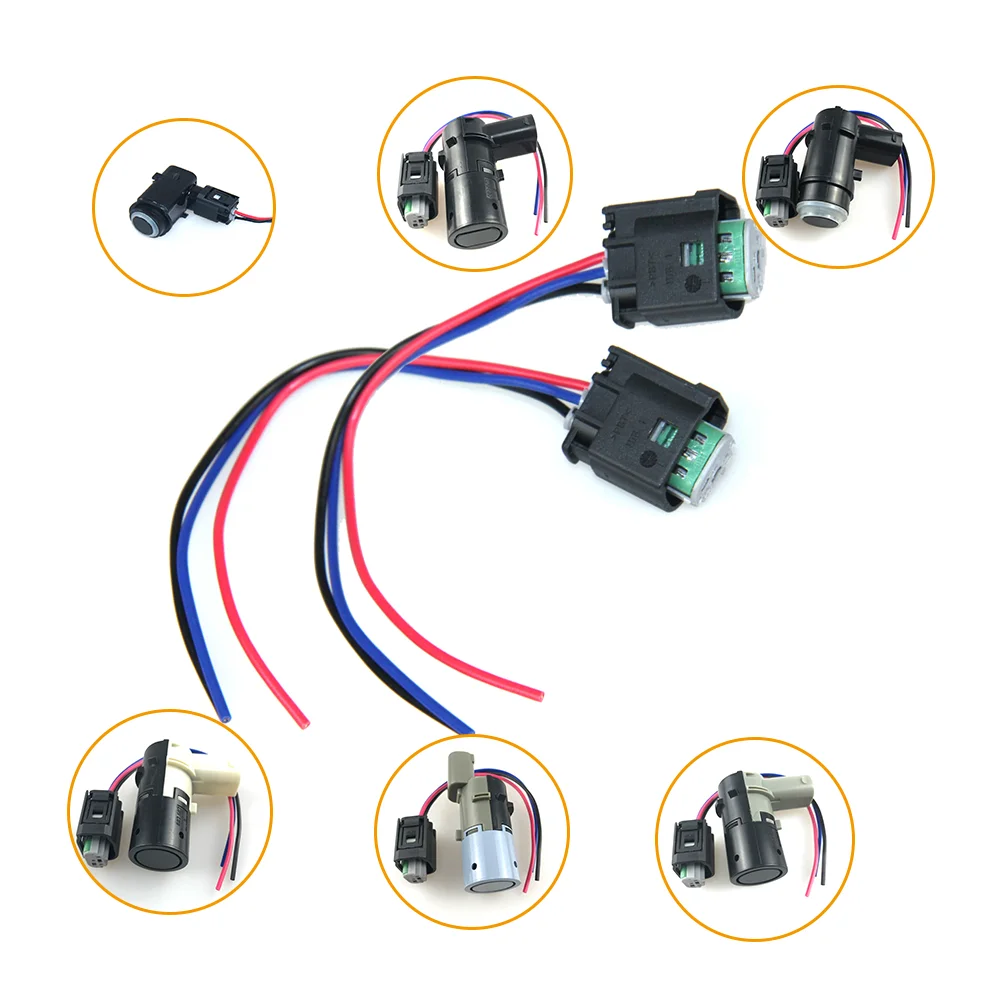 

2-967642-1 PDC Parking Sensor Connector Cable For Ford F150 Opel Astra Zafira Citroen C8 Peugeot 308 BMW Cadillac 3 Wire 2Pcs