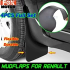 Набор брызговиков из углеродного волокна Брызговики для Renault Clio Captur Twingo Zoe Megane Kadjar Koleos Scenic