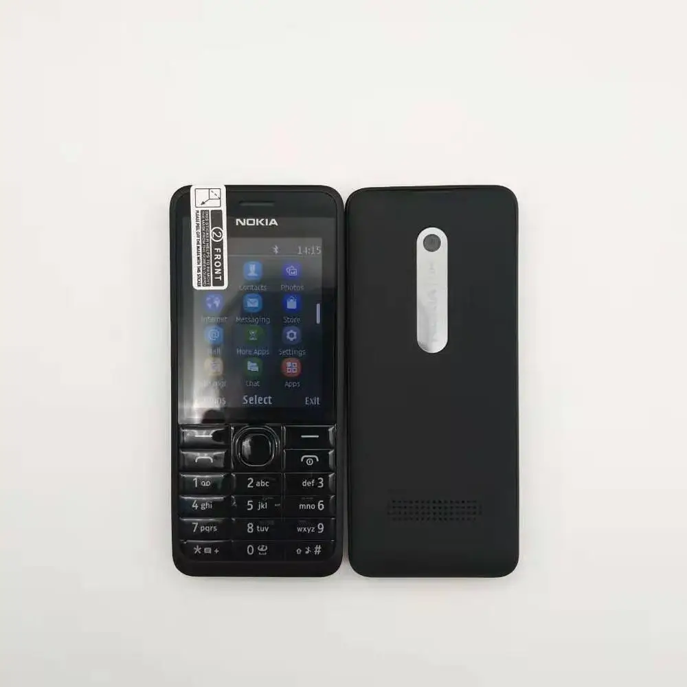 Горячая Распродажа разблокированный Nokia 301 GSM 2,4 ''две sim-карты МП мобильный телефон Восстановленный
