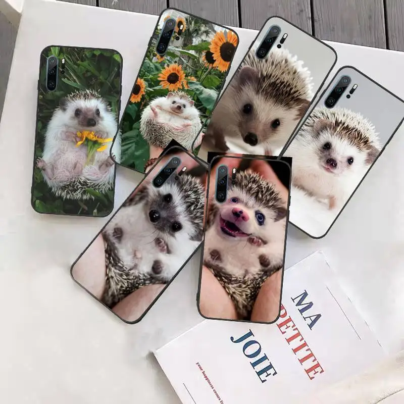

Cute little hedgehog Phone Case Funda For Huawei P9 P10 P20 P30 Lite 2016 2017 2019 plus pro P smart