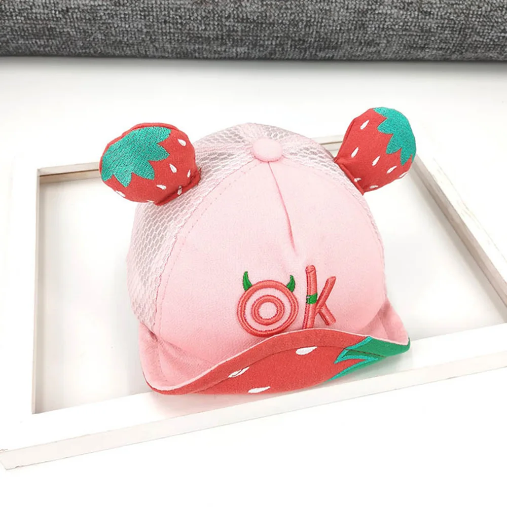 Летняя фруктовая кепка для девочек и мальчиков с застежкой "Snapback Hats" детская кепка на лето с изображением арбуза, клубники и киви, защищающая от солнца.