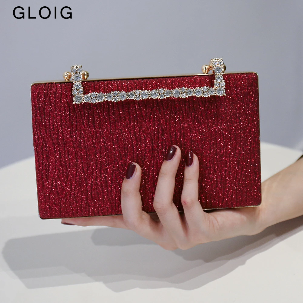 Sequined Women Evening Bags Diamonds Flap Design Party Wedding Handbags Mixed Color Shoulder Chain Day Clutch
