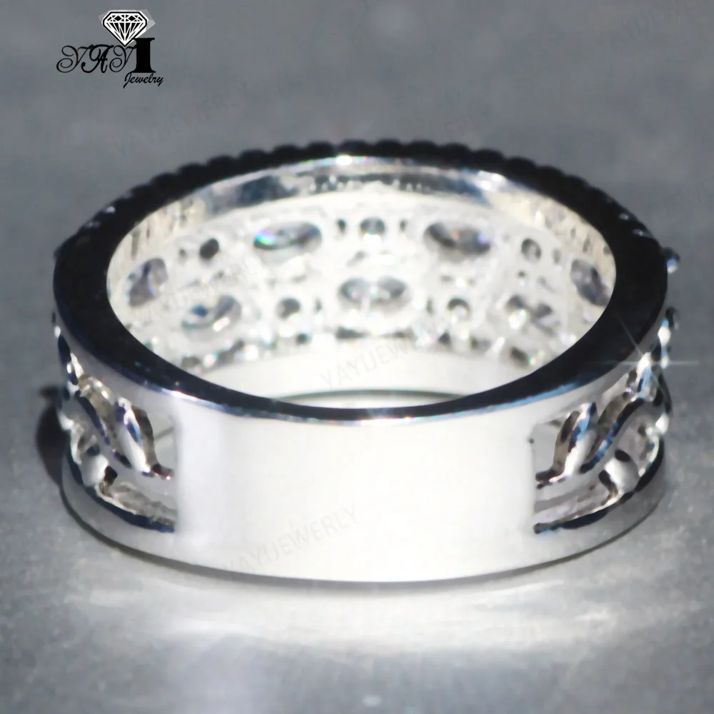 Ювелирные изделия YaYI Мода Принцесса 6 4 каратного белого серебра циркона Цвет