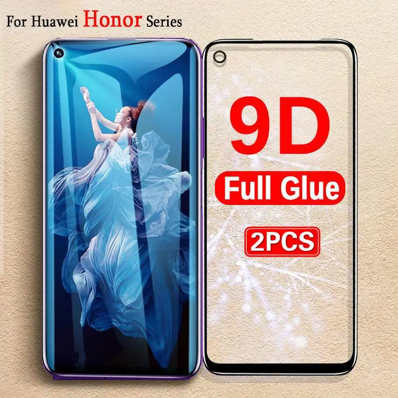 2 шт. 9D полное покрытие Защитное стекло для huawei Nova 5T 5 5i P20 Lite Y9 Prime 2019 Honor 20S 20 20i 8X 8C