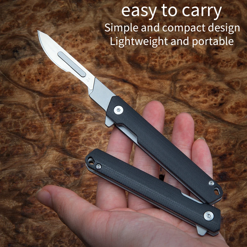 

G10 Folding Outdoor Camping Self-defense Knife Tactical Knife EDC Portable Multifunctional Tool Knife