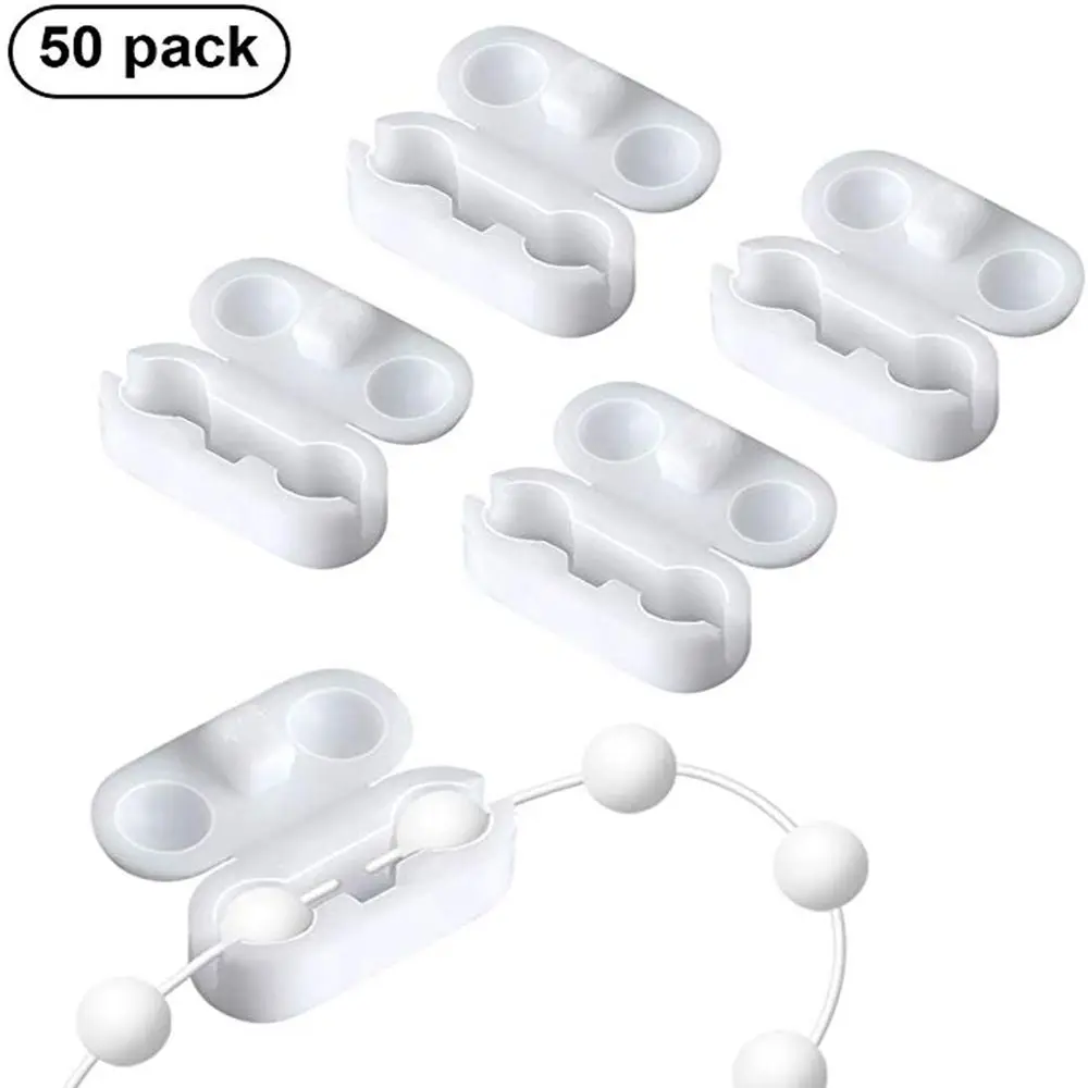 50 Pack Plastic Blind Chain Connector Replacement Vertical Roman Roller Blind Ball Chain Cord Connector Clips