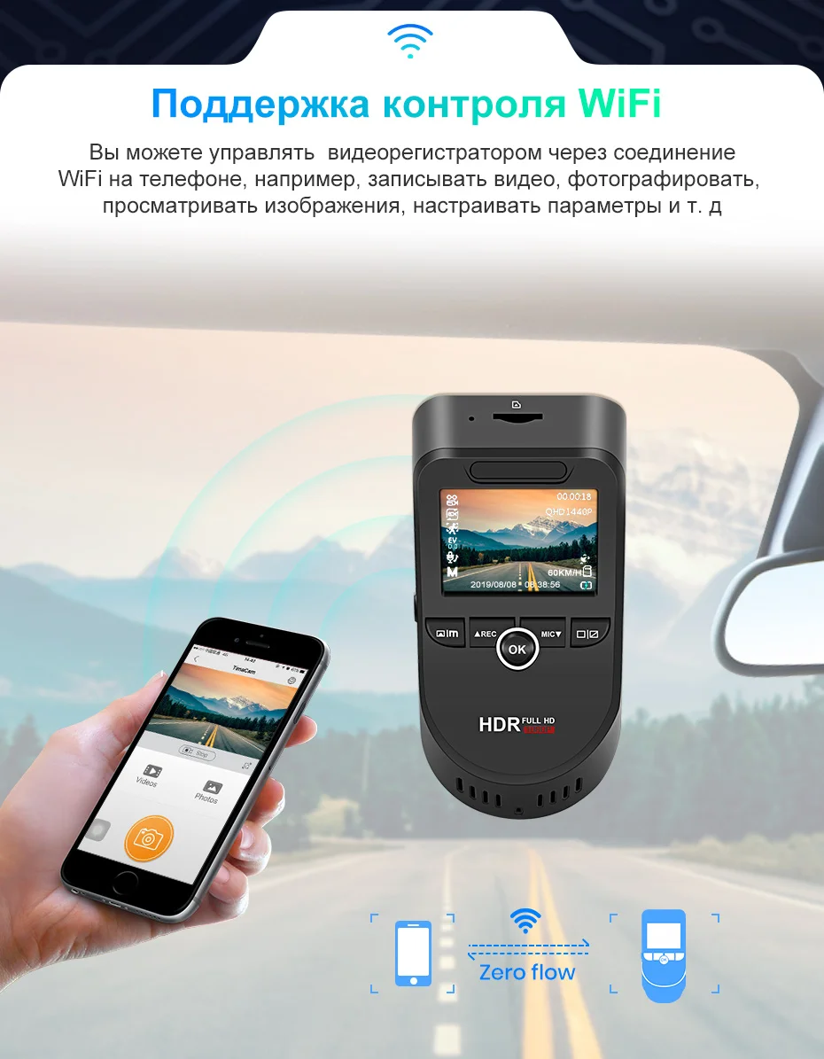 Junsun автомобиля видеорегистратор двойной объектив Dashcam Встроенный gps трекер 4 к 2160 P HD ночное видение камера с 1080 170 сзади
