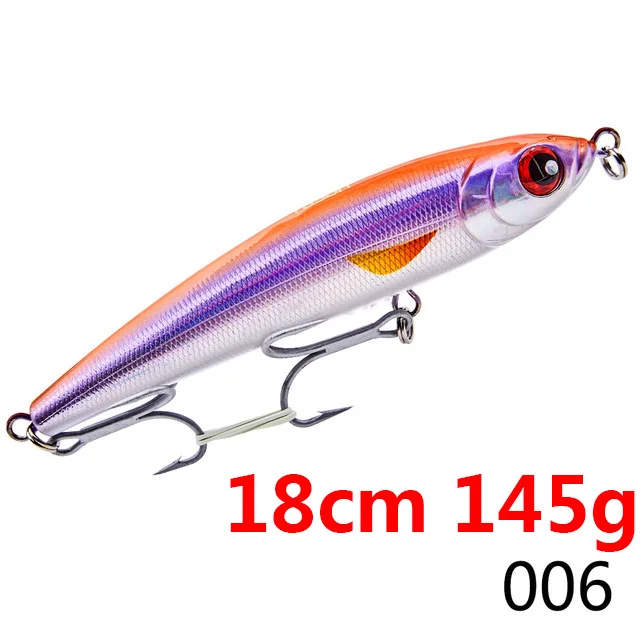18006 Hunthouse GT stickbait Тонущая приманка карандаш морская жесткая приманка для рыбалки Троллинг приманка Тунец Морская рыбалка Япония крюк Сделано noeby - Цвет: 18006