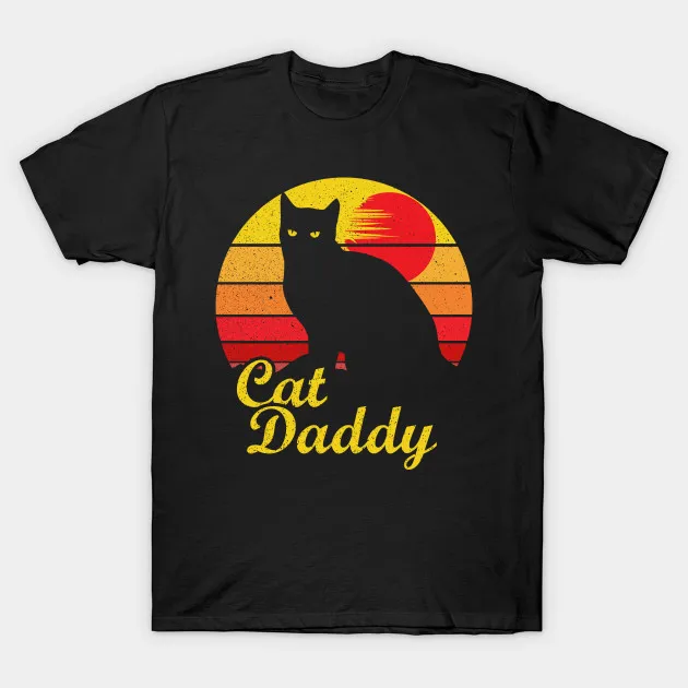 

Cat Daddy Best Cat Dad T-Shirt. Summer Cotton O-Neck Short Sleeve Mens T Shirt New S-3XL