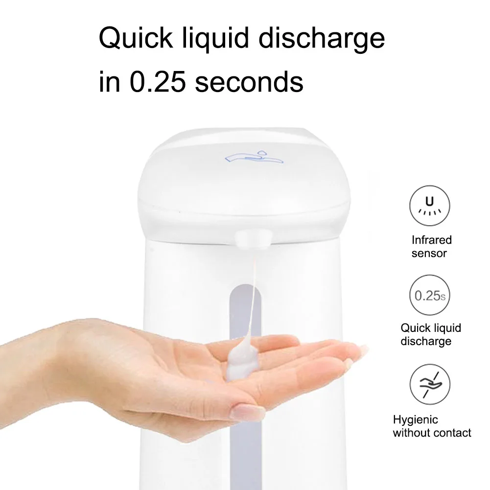 

Liquid Soap Dispenser Bathroom Smart Sensor Hands free Pump Automatic Soap Dispenser Large Capacity Sanitizer Dispensador Bottle