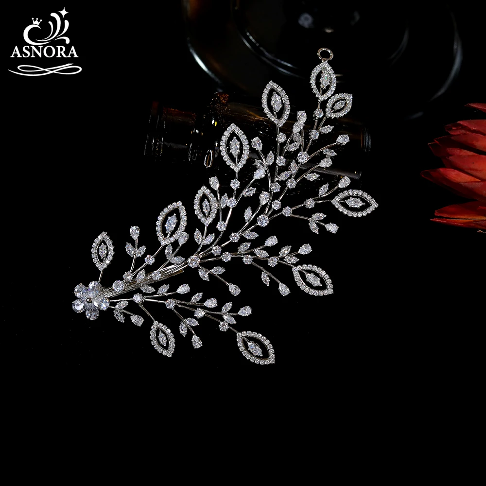 ASNORA элегантные аксессуары для волос в виде листьев свадебные заколки головной