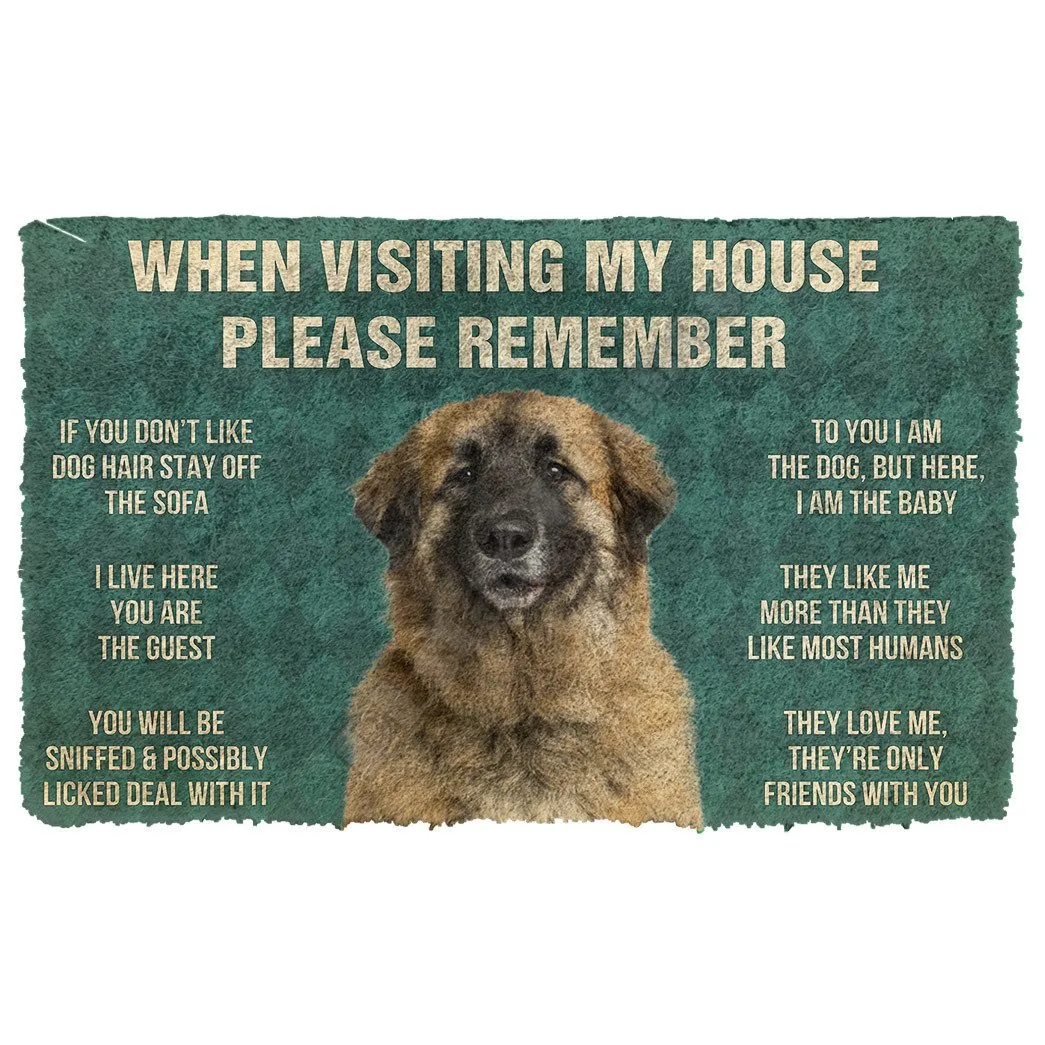 

3D Please Remember Labradoodle House Rules Custom Doormat Non Slip Door Floor Mats Decor Porch Doormat