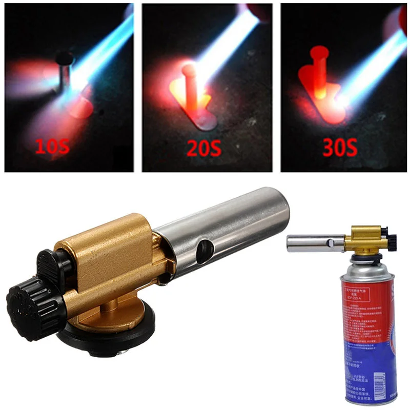 Flamethrower Burner Butane Gas Blow Torches Welding Gun Maker Torch M60 Ignition Outdoor Camping Picnic BBQ Tool |