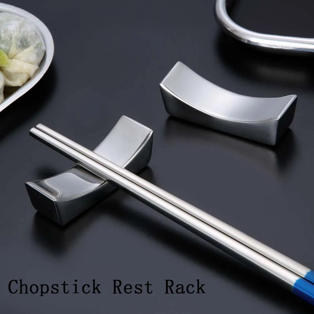 

Stainless Steel Japanese And Korean Food Sticks Chopsticks Holder Hotel Restaurant Table Creative Household Tableware Wholesale