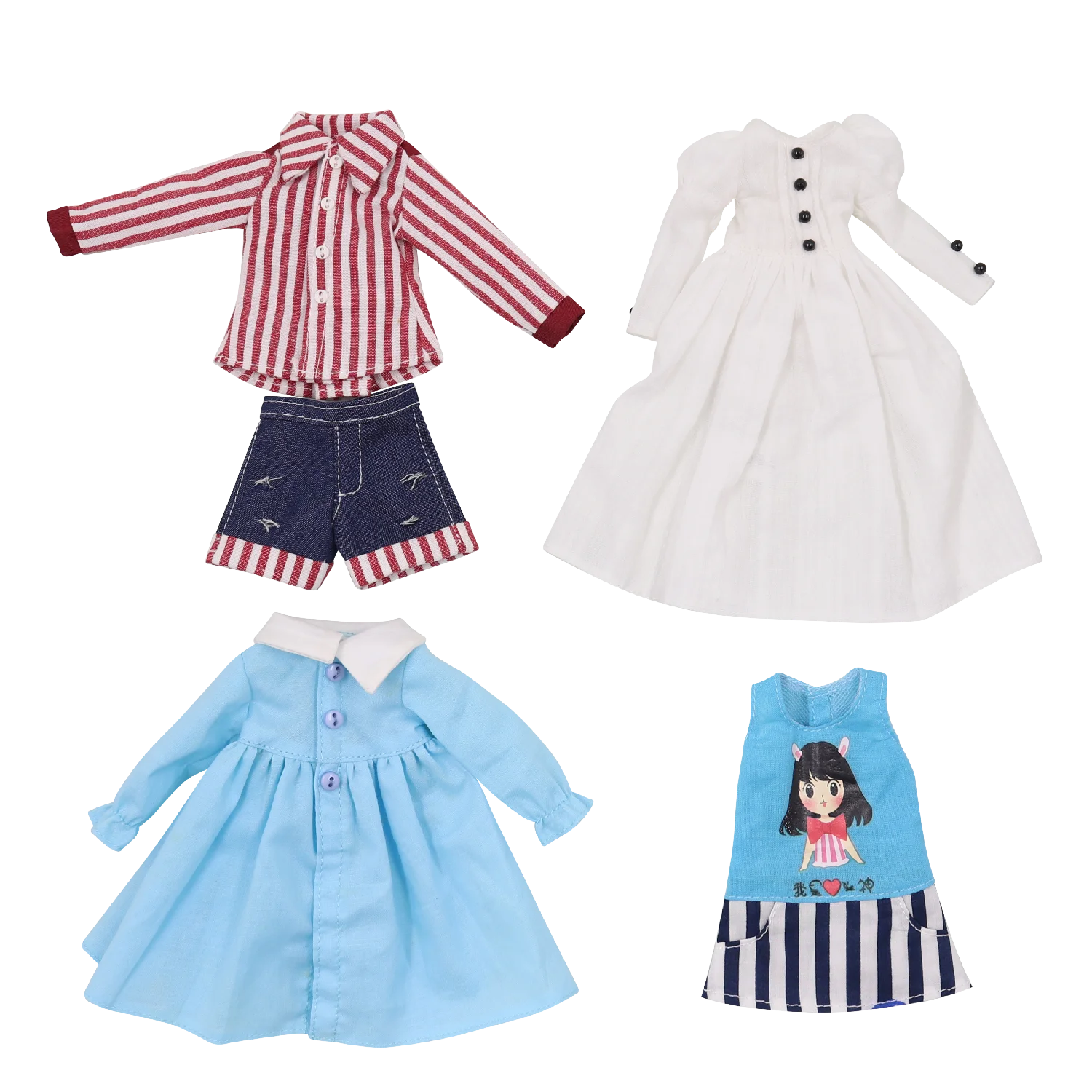 Кукла ледяная DBS Blyth наряды игрушка licca костюм шорты брюки шляпа белое платье