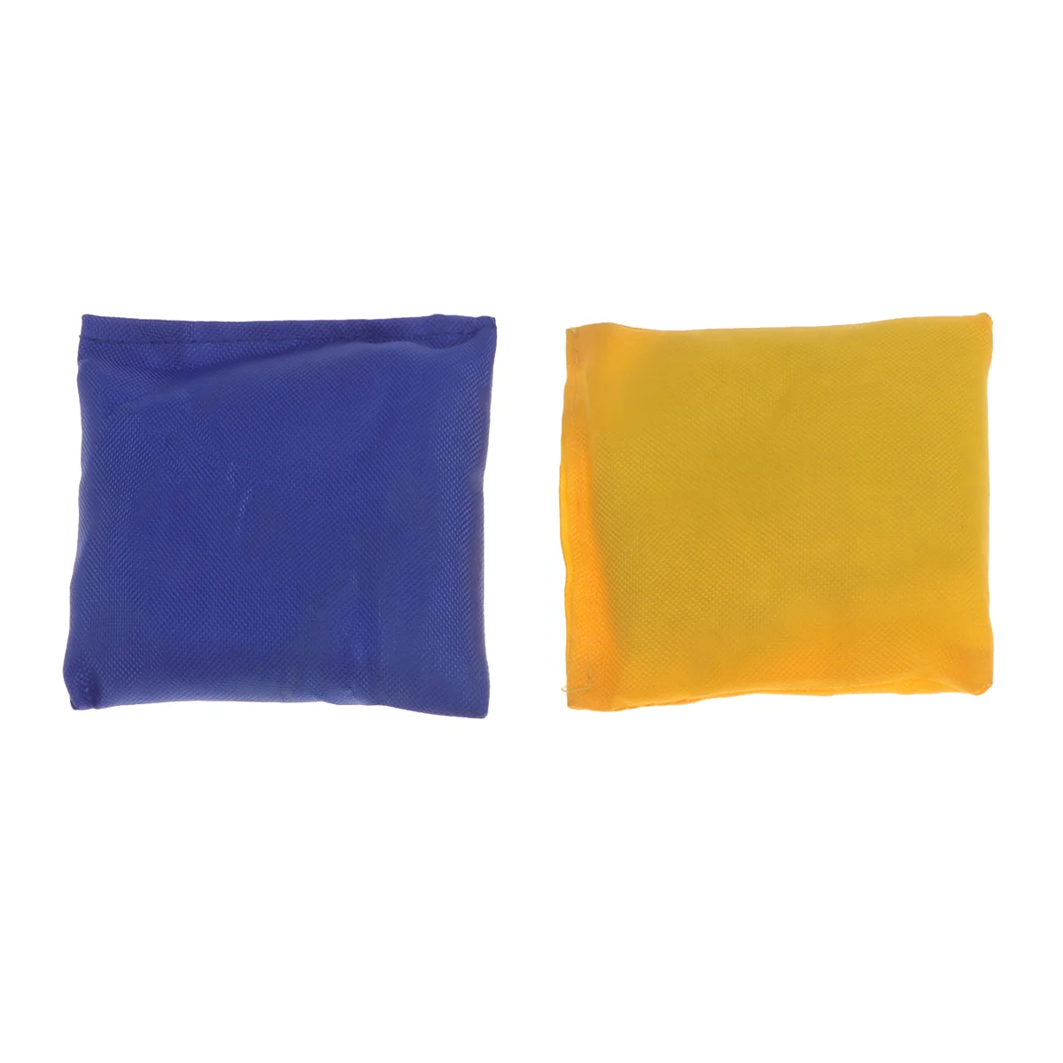 

2 шт./компл. детские плоские пластиковые гранулы в форме мешка с песком маленького размера желтого и синего цвета