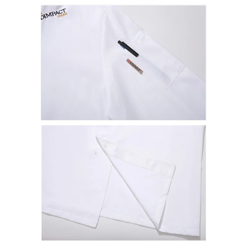 Унисекс Униформа шеф повара КУРТКА для готовки с длинным рукавом мужчин женщин