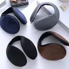 Теплые наушники унисекс для мужчин и женщин, мягкие плюшевые наушники, Зимние теплые наушники, однотонные наушники, теплые флисовые наушники, наушники, новинка, 