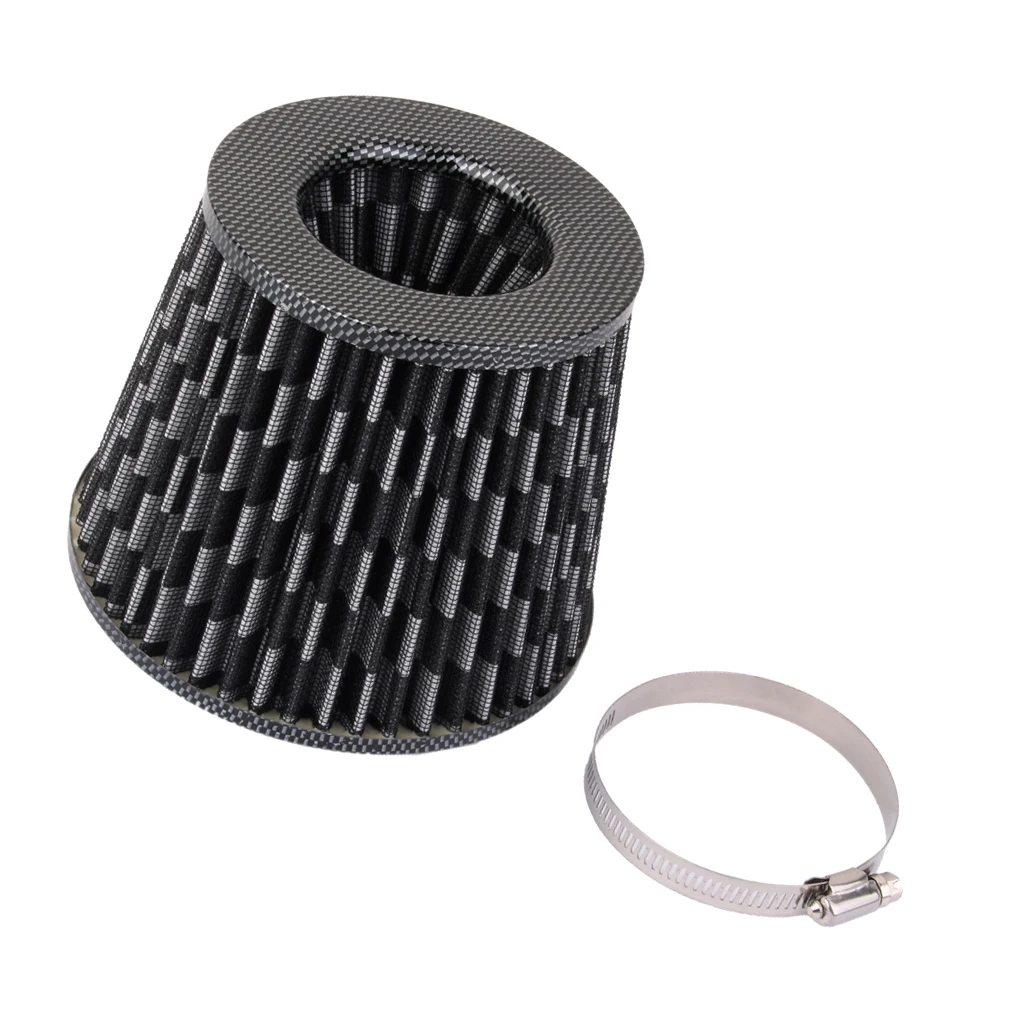 Автомобильный конусный воздушный Впускной Фильтр универсальный для 3 дюймовой