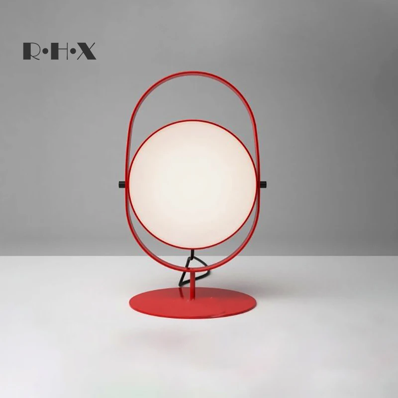 Светодиодная настольная лампа с деревянным стеклянным шариком