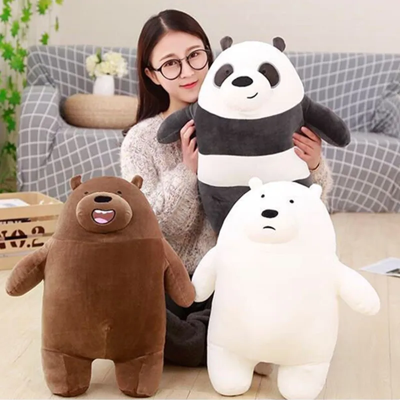 

25cm Grey Bear Plush Panda Toys Children Stuffed Animals Cartoon figure Plush Doll Pillow Soft Cute Plush Birthday Gift for Kids