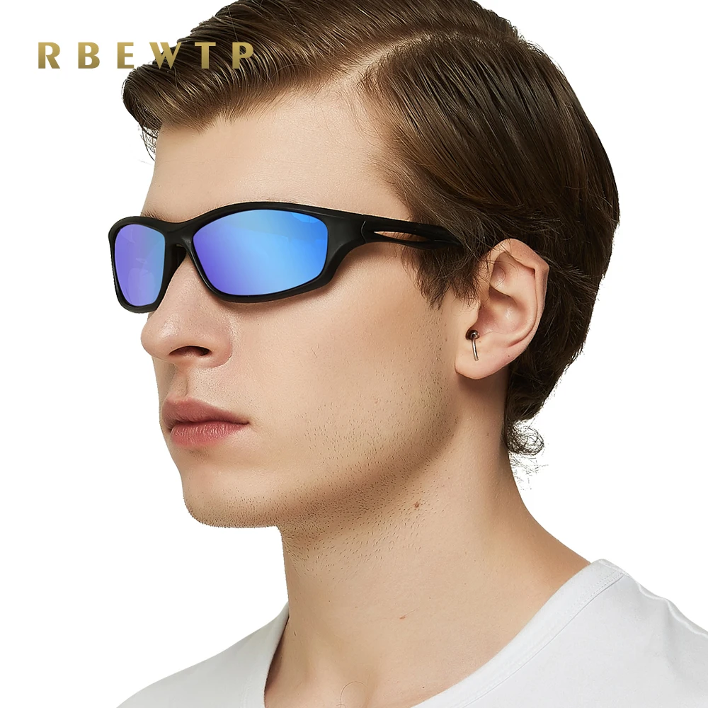 Солнечные очки RBEWTP поляризационные UV400 для мужчин и женщин зеркальные аксессуары