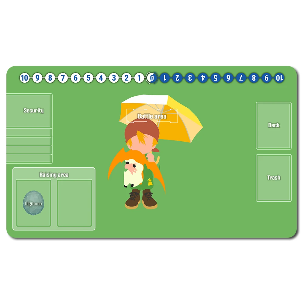 

1002702 - Board Game DTCG Playmat Table Mat Size 60X35 cm Mousepad Play Mats Compatible for Digimon TCG CCG RPG