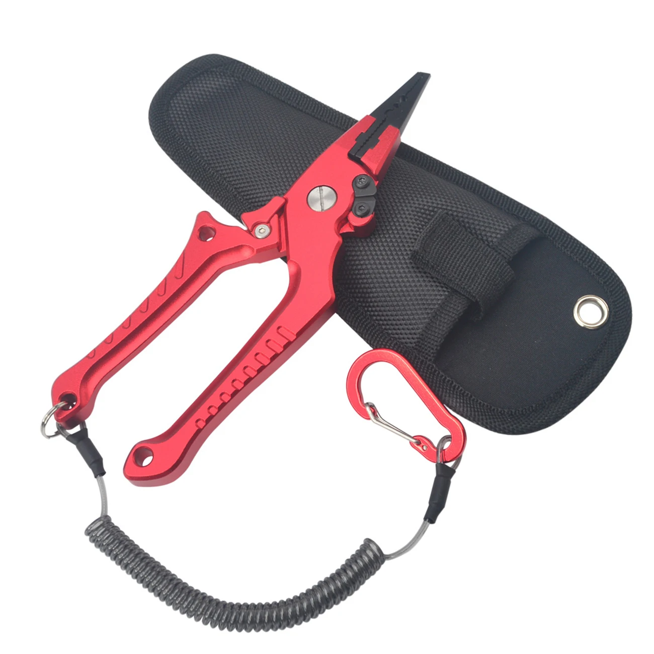 

2pcs/set Fishing Pliers Grip Fishing Tackle Hook Recover Cutter Line Split Ring Multifunctional Fishing Tool Aluminum Alloy