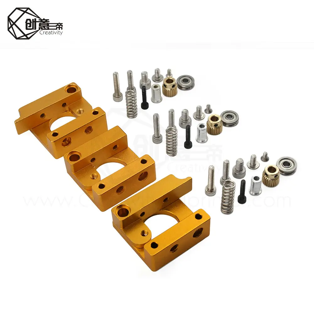 Креативный 3D принтер Алюминиевый Экструдер Mk8 для экструдера Ender 3 CR10 CR 10S PRO RepRap 1 75