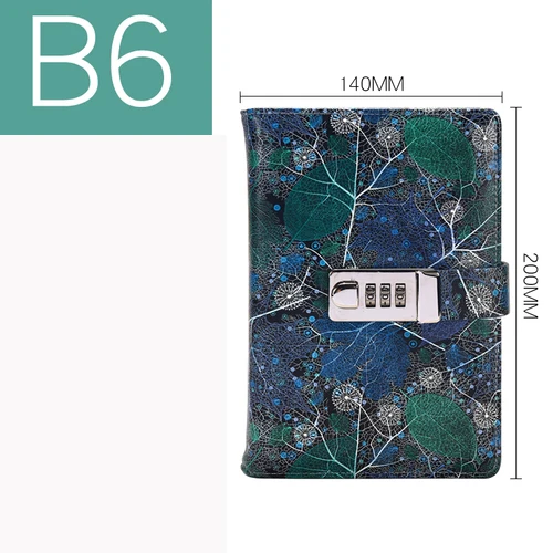 Блокнот B5 в Корейском стиле книжка с замком необычные школьные и офисные