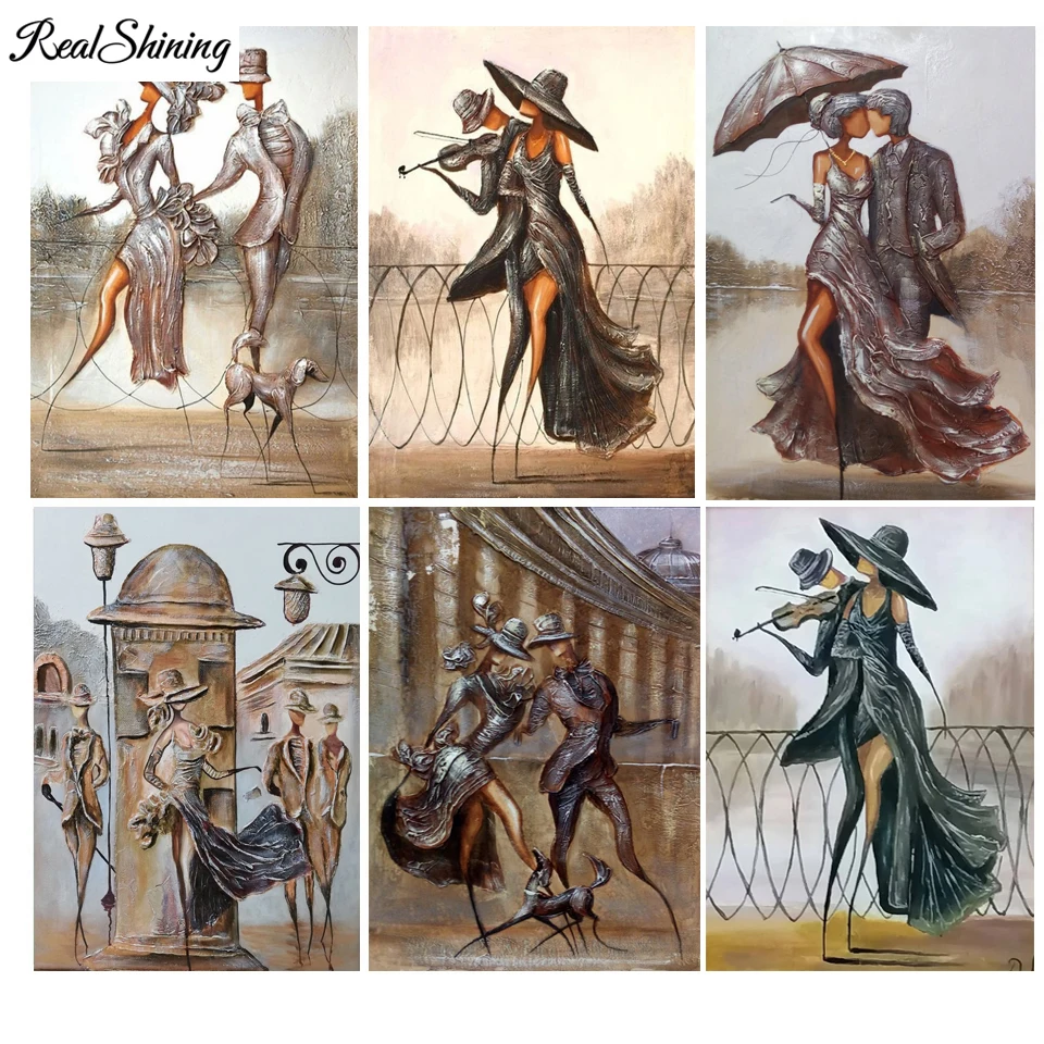 

Алмазная вышивка, абстрактное искусство, элегантная скрипка, подарок на день Святого Валентина, полноразмерная алмазная живопись 5d, мозаик...