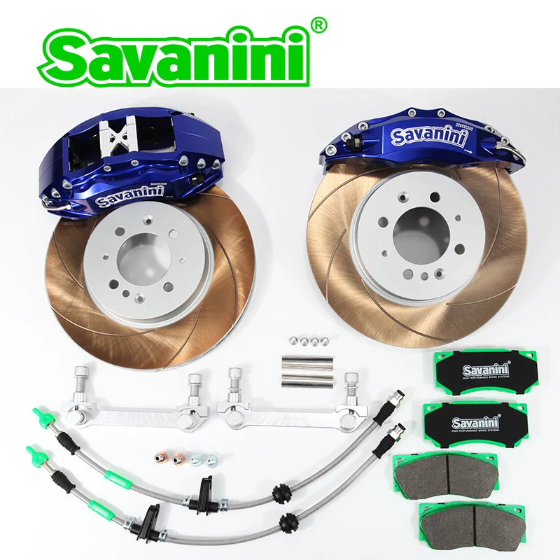 SAVANINI Фирменная S45C большой 4 поршневой тормозной суппорт Набор для Honda Fit GK5 GE8 Джаз