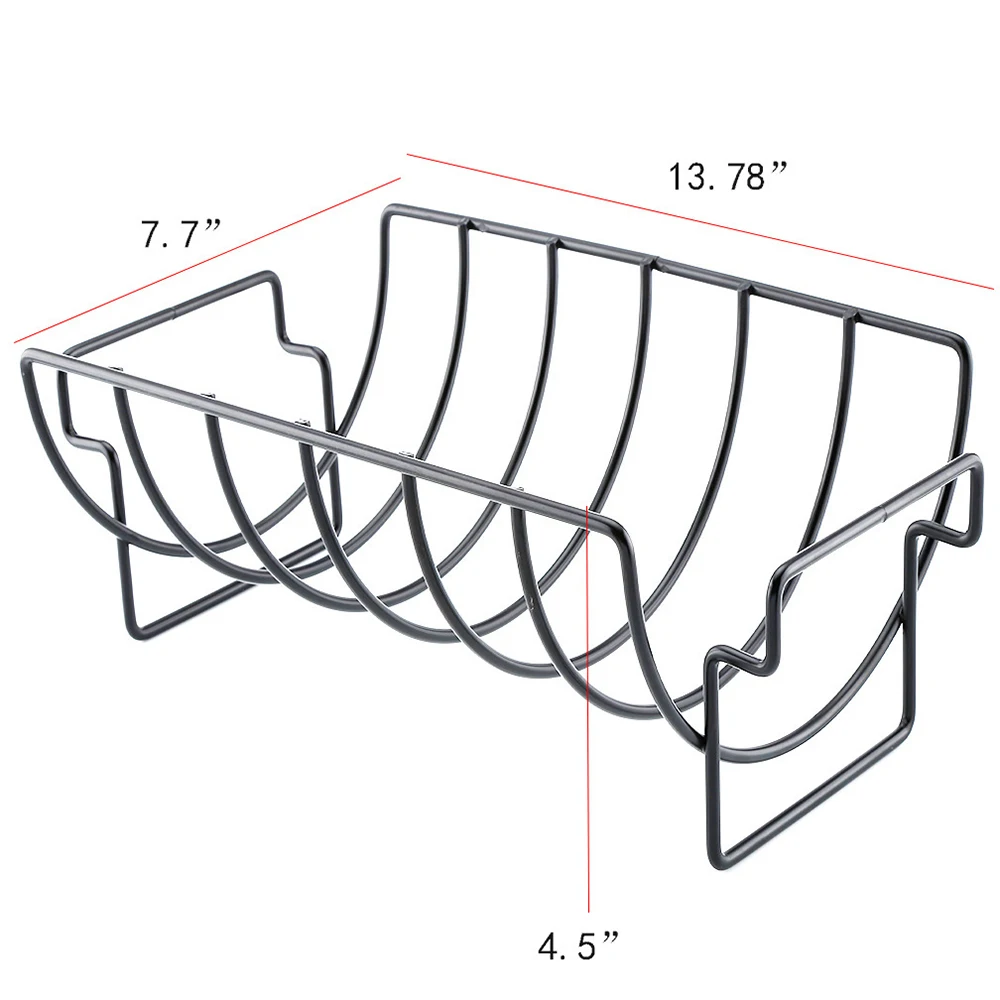 

1PC Non-Stick Paint Barbecue Grill Chicken Display Rack Steak Rack BBQ Grilled Chicken Stainless Steel Kitchen BBQ Tools
