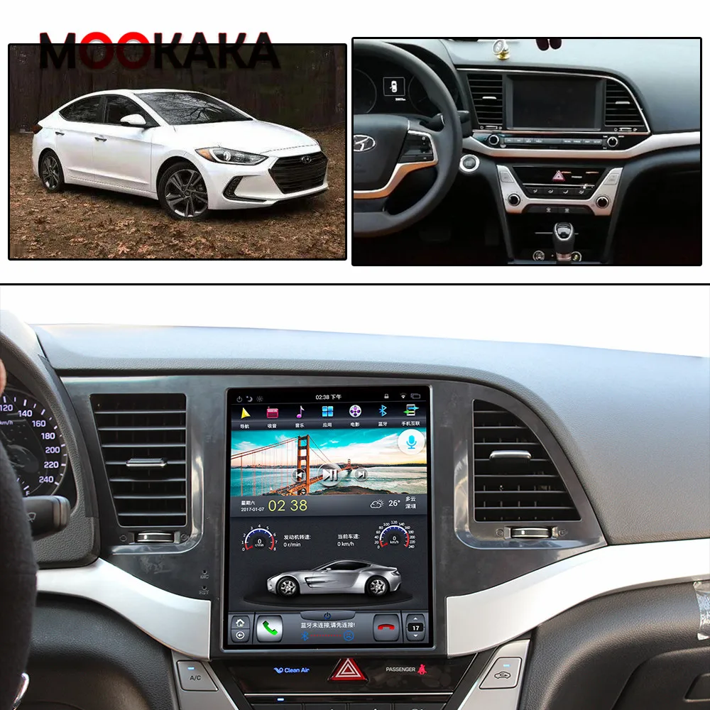 

DSP Carplay Tesla screen 4+64GB Android 9.0 Car Multimedia Player For HYUNDAI Elantra 2016 2017 2018 Radio Auto Stereo Head Unit
