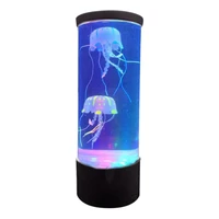 fantasy jellyfish lamp bedside night light color changing jellyfish tank aquarium led lamp relaxing mood decor lights kids gifts