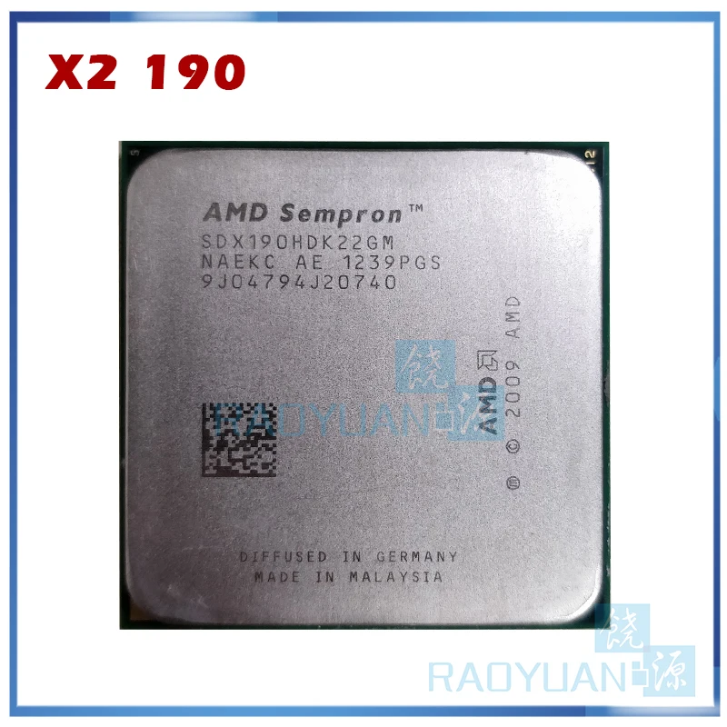 AMD Sempron X2 190 2.5 GHz Dual-Core CPU Processor SDX190HDK22GM Socket AM3 | Компьютеры и офис