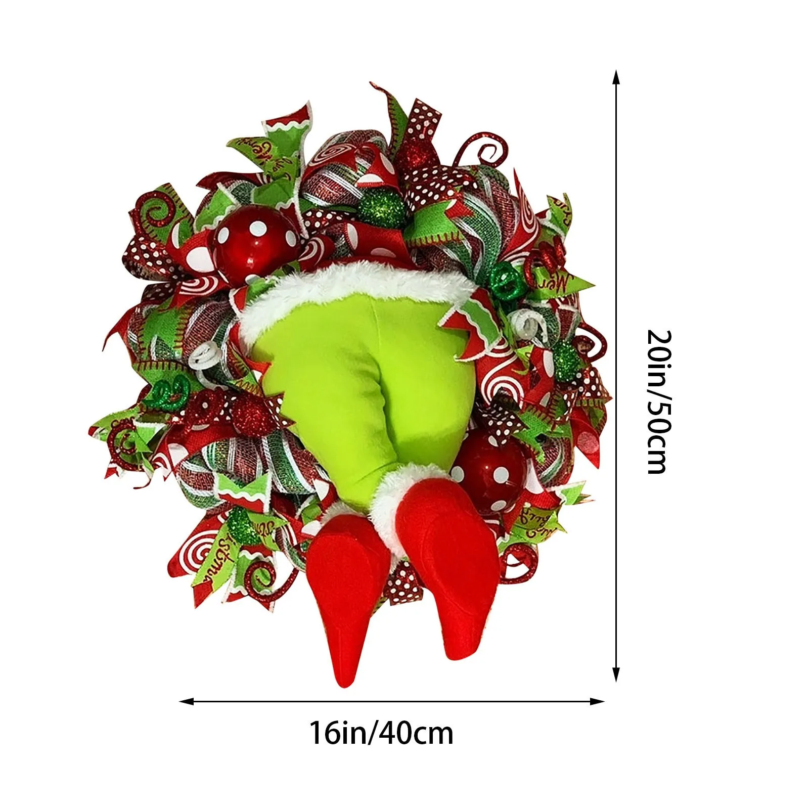 Новый Рождественский венок с омелой Декор рождественские украшения для дома |