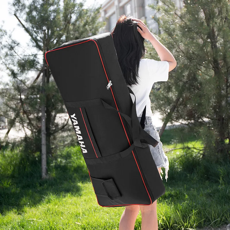 

Thicker Nylon 61 Key Keyboard Bag Professional Instrument Keyboard Bag Waterproof Electronic Piano Cover Case