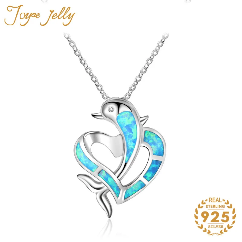 Модное женское ожерелье JoyceJelly в виде дельфина с сердцем Изящные Ювелирные