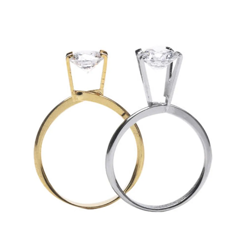 Пружинный тип кольца драгоценный камень Алмазный держатель дисплей ювелирный