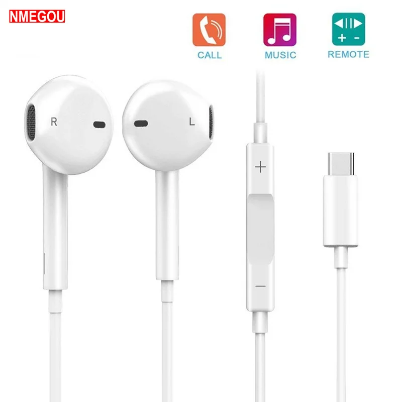 Наушники в ухо проводные Usb type C наушники для huawei P20 Pro Xiaomi шумоизолирующие наушники гарнитура с микрофоном наушники для телефона