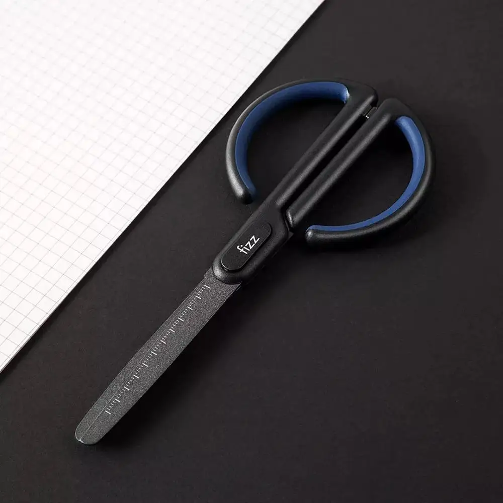 YouPin Fizz Teflon Scissors Scale Mark Safe Rounded Cutter Head Fluorine Coating Process Office Stationery | Электроника