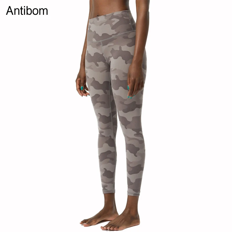 

Antibom Naked-feel Camouflage Yoga Pants Women Fitness Leggings Sport High Waist Squat Proof Stretchy Gym Running Workout Tights