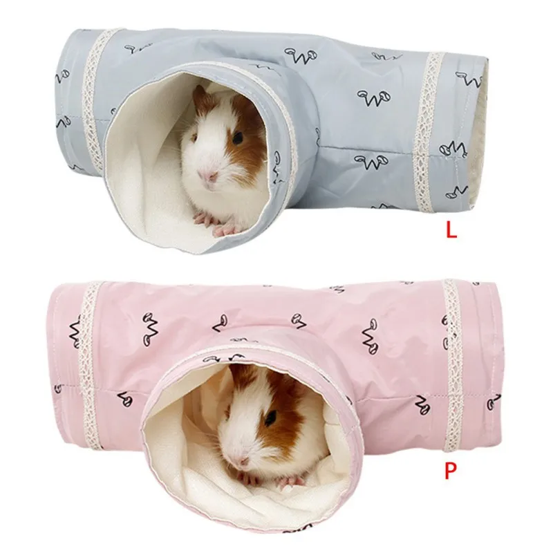 Маленький туннель для животных трубы Гвинея свинка хомяк трехкомпонентный