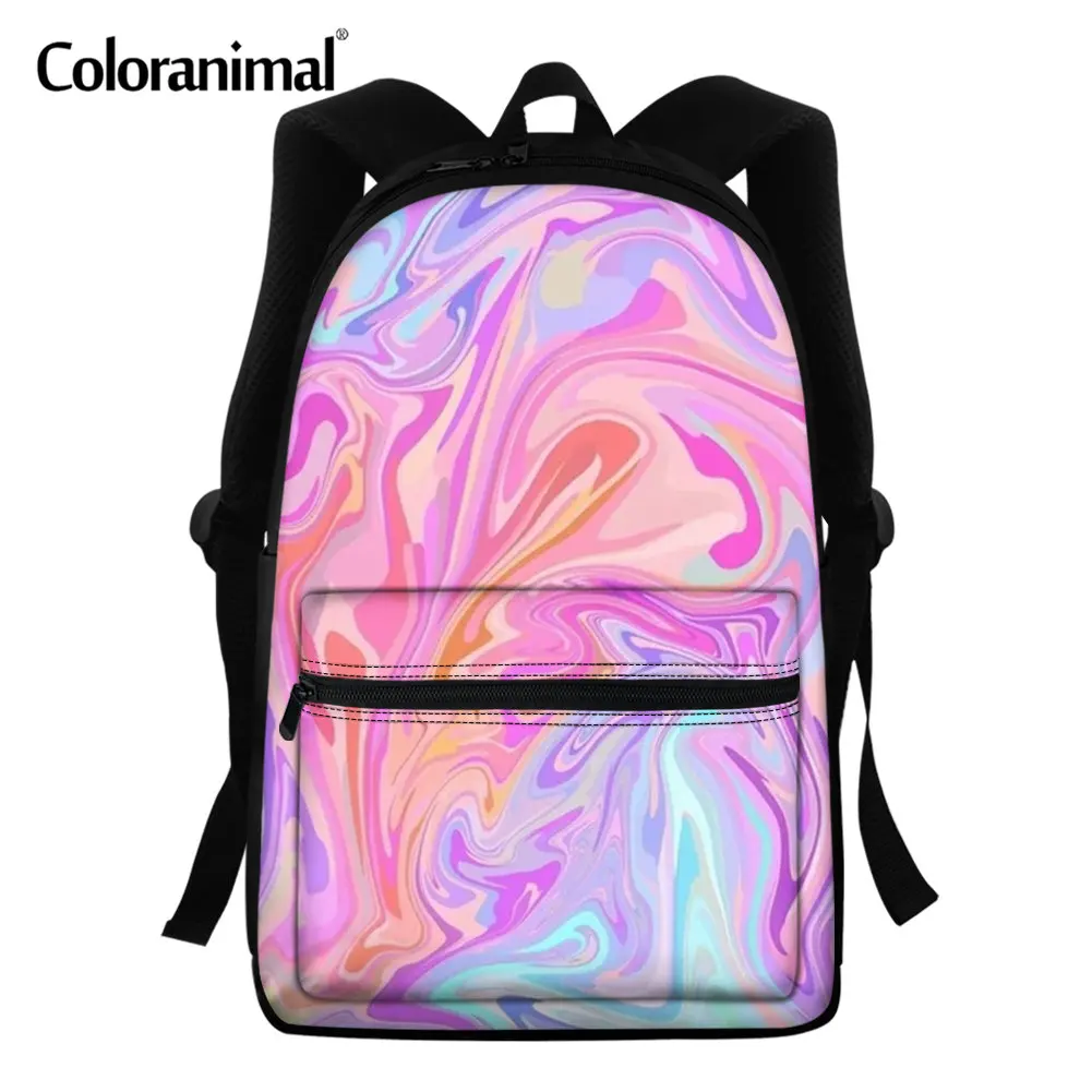 Coloranimal 3 шт./компл. Детский рюкзак с рисунком граффити детская школьная сумка для