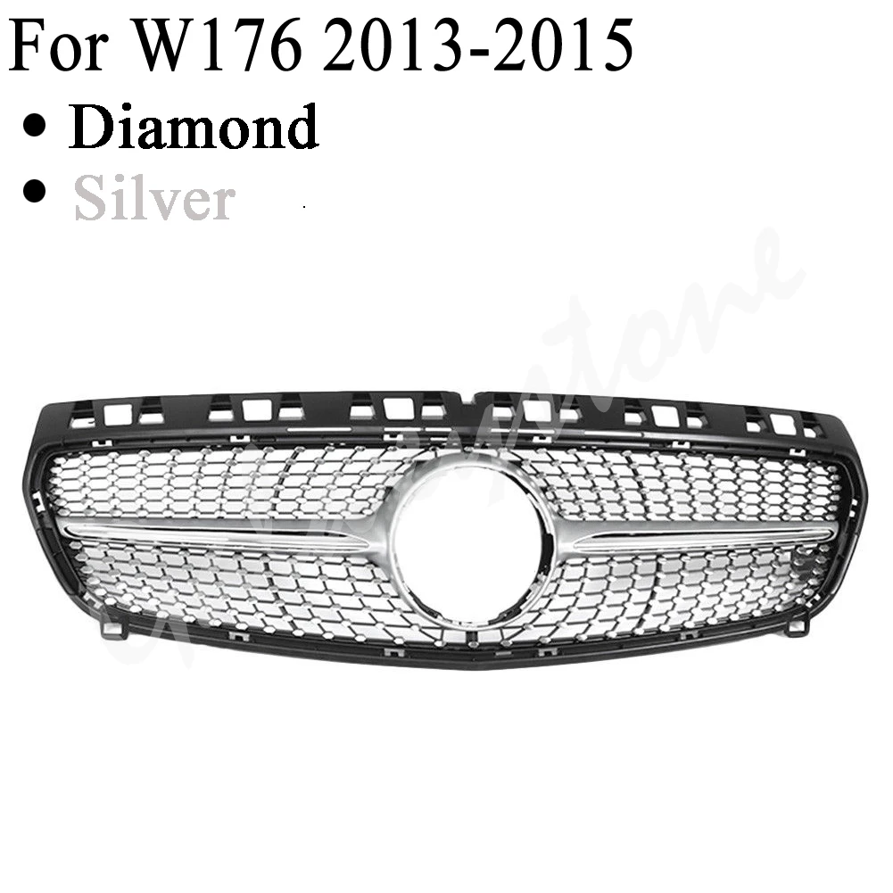 Передняя Верхняя решетка гриля подходит для Mercedes Benz W176 A Class A180 A200 A45 GT GTR Diamond 2013 2014