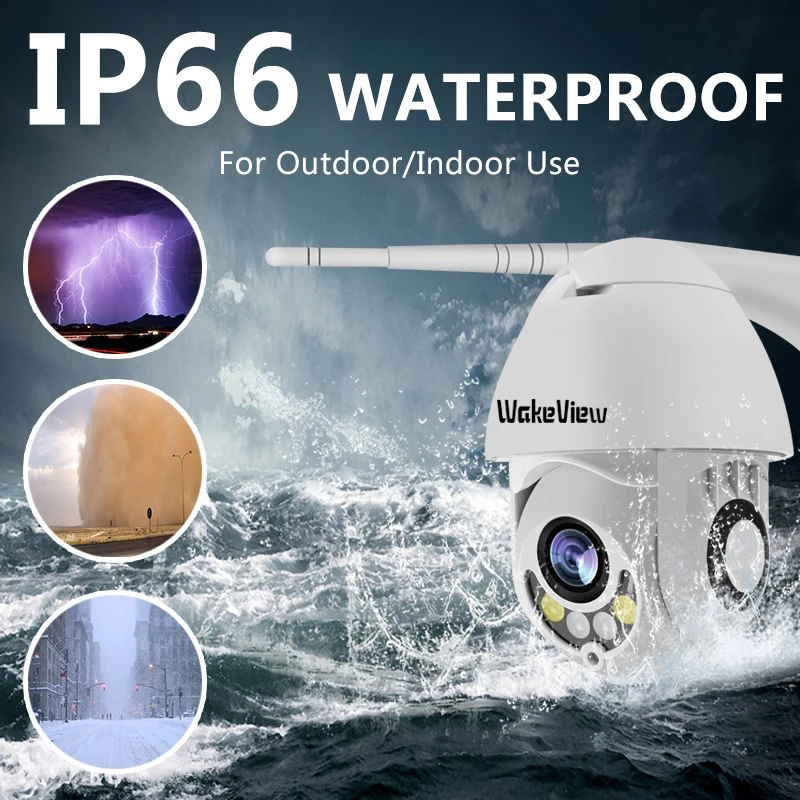 WakeView Мини PTZ wifi Высокоскоростная купольная камера IP 1080P 4X оптический зум Открытый водонепроницаемый CCTV видеонаблюдения ONVIF IR led